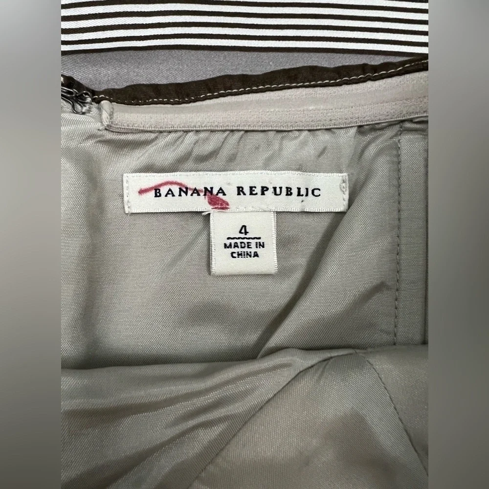 Banana Republic Silk Strapless Striped Dress - Size 4 - Picture 8 of 10